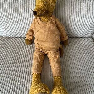 Cloud Island Ribbed Marigold Baby Outfit